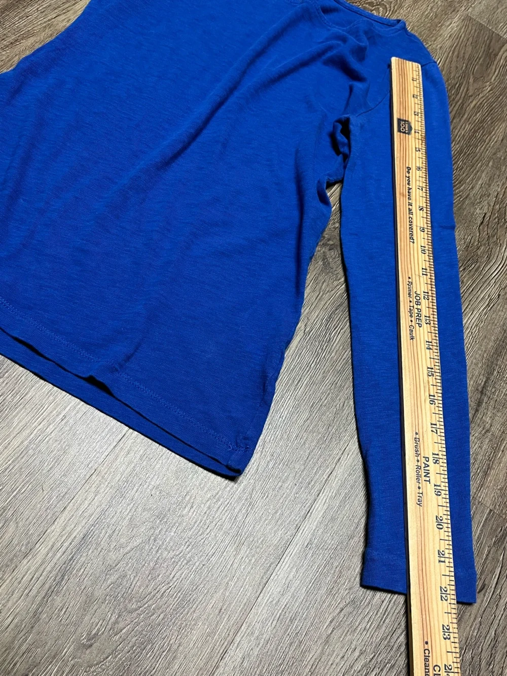 J. Crew Artist tee Cobalt Blue Long-Sleeve Crewneck Sweater